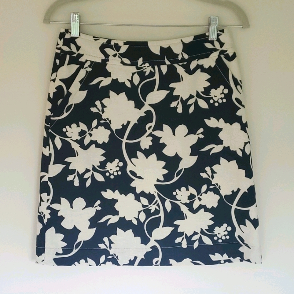 Navy and cream Skirt